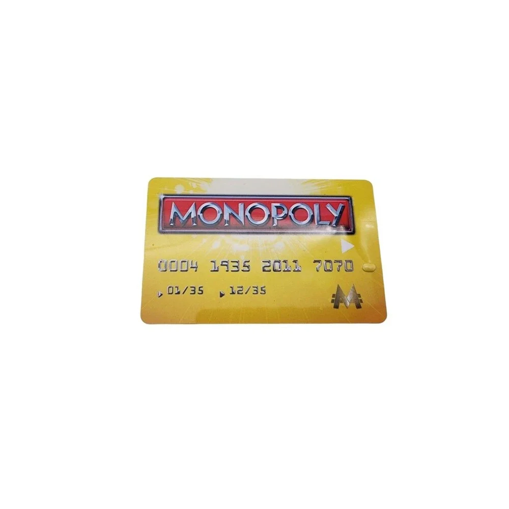 Set of 6 Monopoly Electronic Banking Replacement Cards 2011 Hasbro Bank Credit